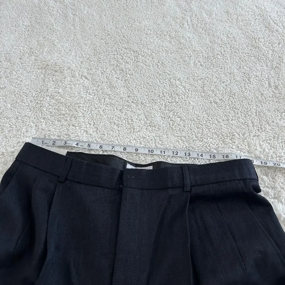 Alex Cannon Men's Dress Pants Wool Black Sz 38x32 Office Work Career Business